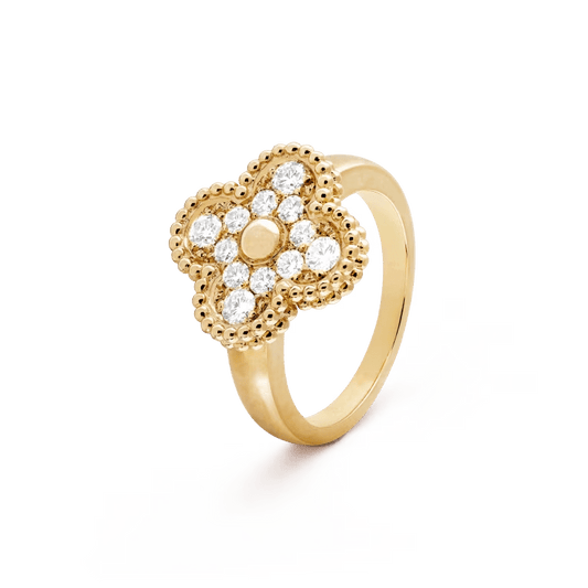 Gold Diamanté Vintage VC Ring - Setara