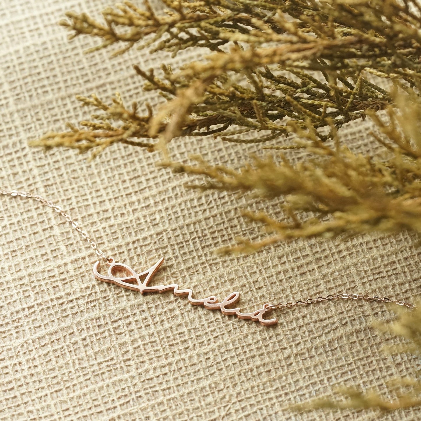 Custom Name Necklace (18k gold)