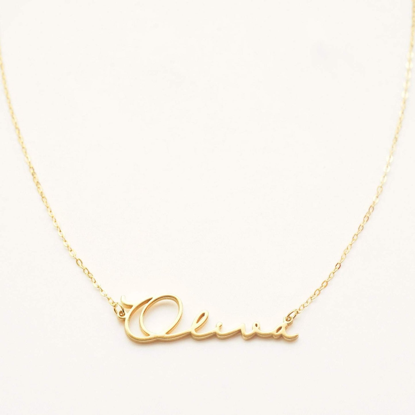 Custom Name Necklace (18k gold)