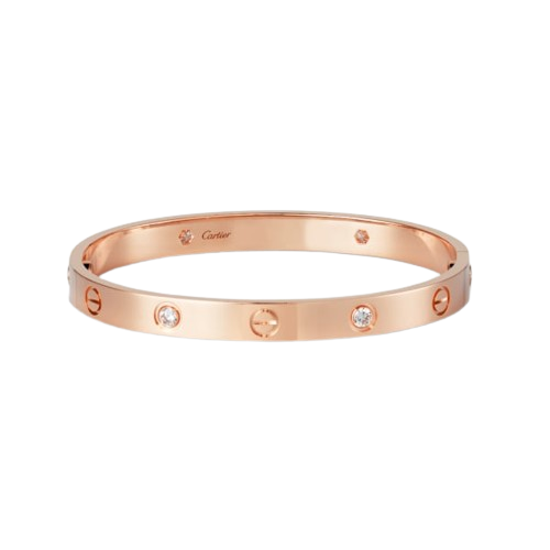 Claudia Rose Gold Half Diamanté Bracelet