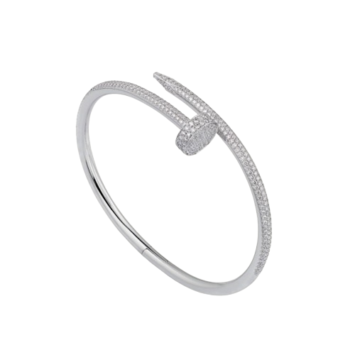 Clouie Silver Full Diamanté Bracelet