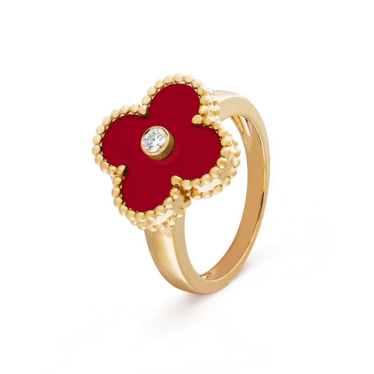 Gold Red Vintage VC Ring