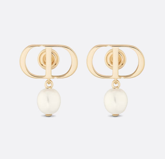 Delara Gold Pearl Earrings