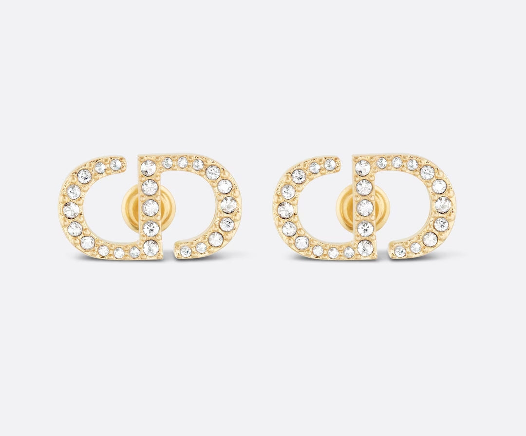 Delara Diamanté Earrings (in gold, silver and white gold)