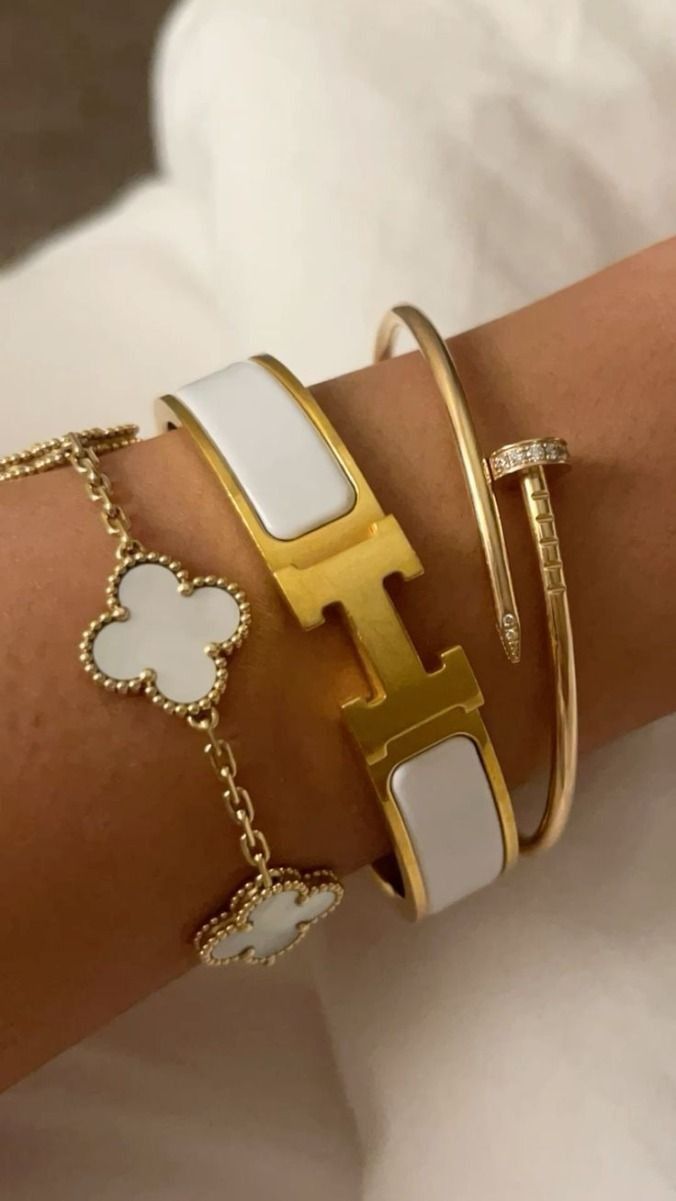 Classy Gold Hélène Bracelet (13 Colours) - Setara