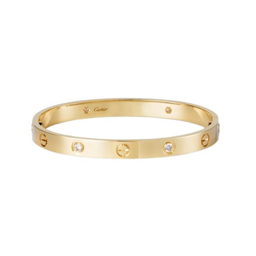 Claudia Gold Half Diamanté Bracelet - Setara