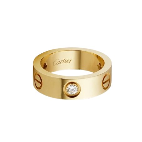 Claudia Half Diamanté Ring (in gold, silver and rose gold) - Setara