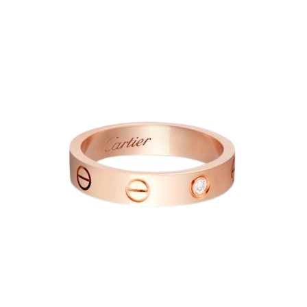 Claudia Half Diamanté Ring SM (in gold, silver and rose gold) - Setara