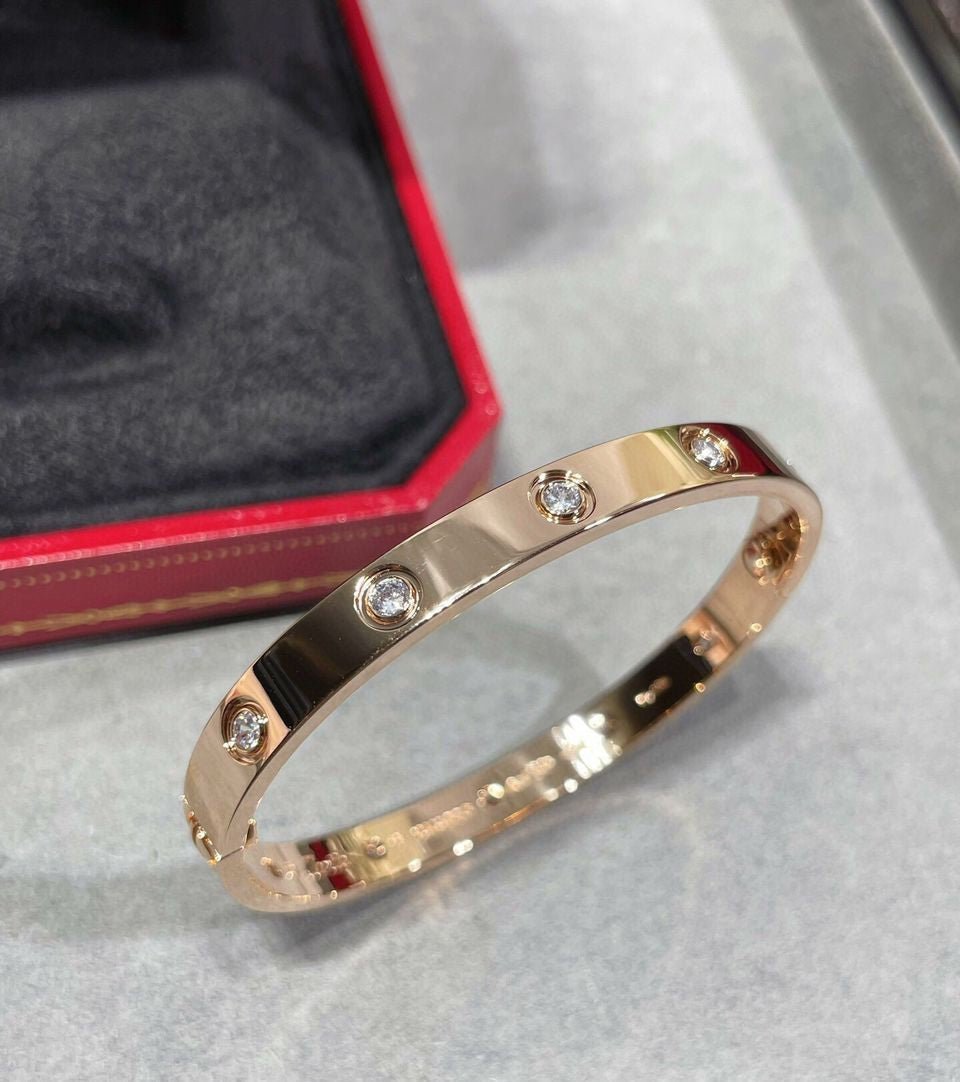 Claudia Rose Gold Diamanté Bracelet - Setara