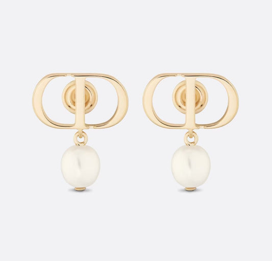 Delara Gold Pearl Earrings - Setara