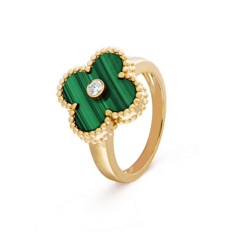 Gold Green Vintage VC Ring - Setara