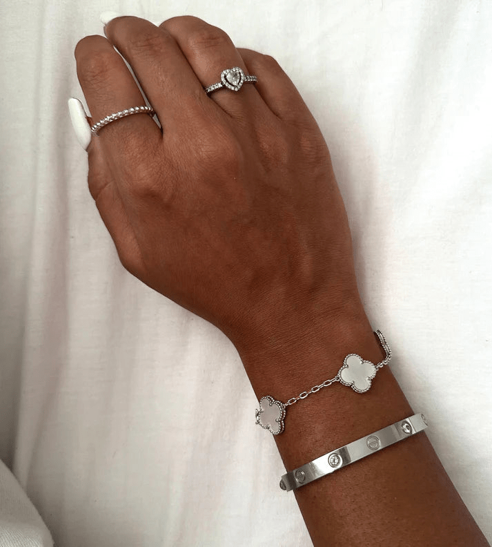 White Silver VC Bracelet - Setara